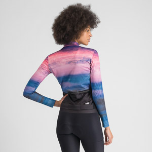 SPORTFUL CYCLING FLOW SUPERGIARA W THERMAL JERSEY BLUE PINK