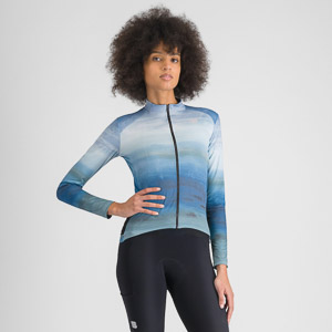 SPORTFUL CYCLING FLOW SUPERGIARA W THERMAL JERSEY BLUE VINTAGE