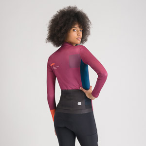 SPORTFUL CYCLING BREAKOUT SUPERGIARA W THERMAL JERSEY RASPERRY VIOLET  BLACK POMPELM