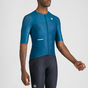 SPORTFUL CYCLING LIGHT JERSEY TEAL BLUE/NAVY