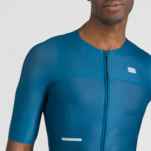 SPORTFUL CYCLING LIGHT JERSEY TEAL BLUE/NAVY