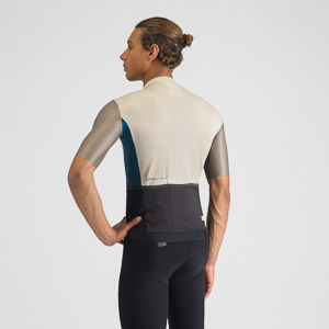 SPORTFUL CYCLING SUPERGIARA LOGO JERSEY ABBEY STONE/OLIVE GREEN