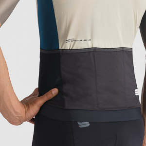 SPORTFUL CYCLING SUPERGIARA LOGO JERSEY ABBEY STONE/OLIVE GREEN