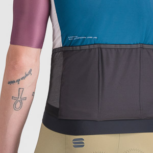 SPORTFUL CYCLING SUPERGIARA LOGO JERSEY TEAL BLUE/BORDO