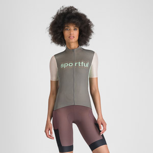 SPORTFUL CYCLING SUPERGIARA LOGO W JERSEY GUN METAL/PINK