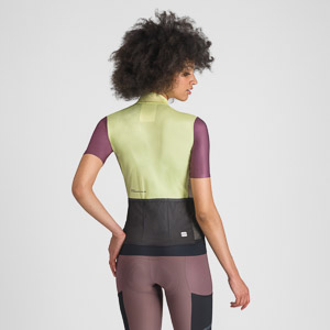 SPORTFUL CYCLING SUPERGIARA LOGO W JERSEY SHADOW LIME/BORDEAUX