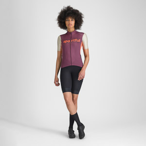 SPORTFUL CYCLING SUPERGIARA LOGO W JERSEY BORDEAUX/ABBEY STONE