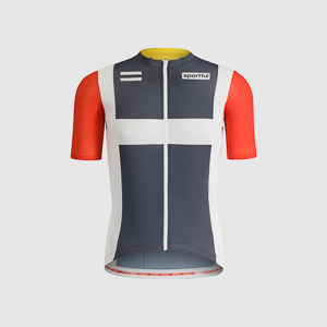 Sportful CLASSIC HERITAGE JERSEY HERITAGE BLUE WHITE RED YELLOW