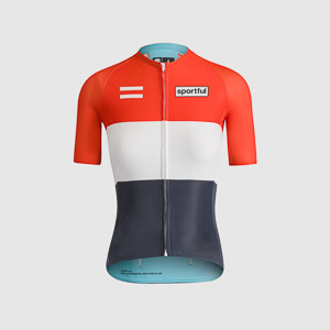 Sportful SUPERNOVA HERITAGE W JERSEY HERITAGE BLUE WHITE RED CYANO