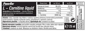 PowerBar L-Carnitine Liquid Ampule 25ml
