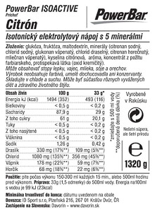 PowerBar IsoActive 1320g Lemon