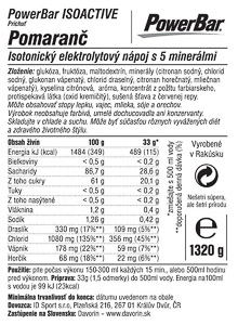 PowerBar IsoActive 1320g Orange