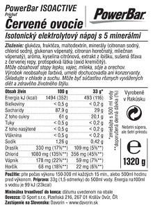 PowerBar IsoActive 1320g Red Fruit