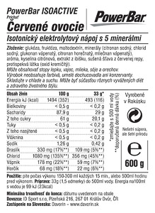 PowerBar IsoActive 600g Red Fruit