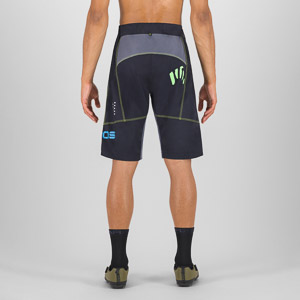 Karpos Ballistic Evo Short Black/Ombre Blue/Green Fluo