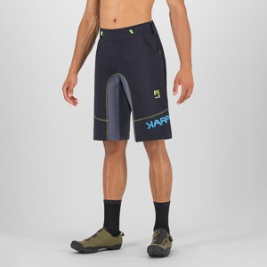 Karpos Ballistic Evo Short Black/Ombre Blue/Green Fluo