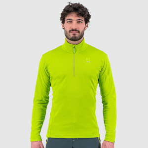 KARPOS PIZZOCCO HALF ZIP LIME GREEN