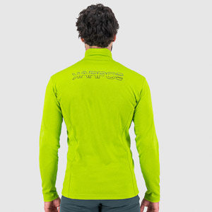 KARPOS PIZZOCCO HALF ZIP LIME GREEN