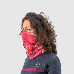 Karpos Neckwarmer Light Fuchsia Purple/Pink Fluo/Black