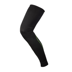 Leg Warmers Black/Green Fluo