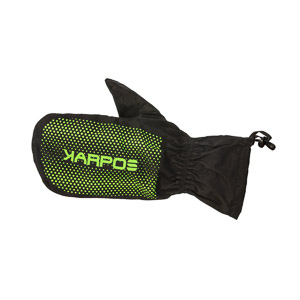 Lavaredo Rain Mitt Black/ Green Fluo