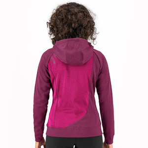 KARPOS PRAMPER ZIP HOODIE W FLEECE CABARET/RASPBERRY R.