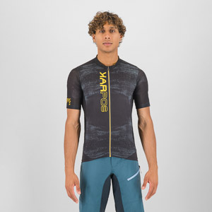 KARPOS GREEN FIRE JERSEY BLACK/LEMON CURRY