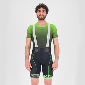 Karpos Verve Evo Bibshort Dark Grey/Black/Green Fluo