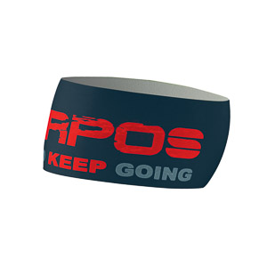Karpos Pelmetto Headband Midnight/Fiery Red/Smoke