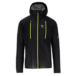 Lavaredo Rain Jacket Black/Green Fluo