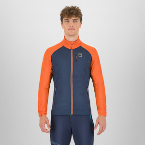 KARPOS PIZZOCCO EVO FULL-ZIP FLEECE OUTER SPACE/SCARLET IBIS