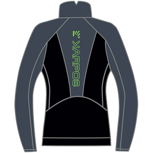 Karpos Pizzocco Evo Full-Zip Fleece Black/Ombre Blue/Jasmine Green