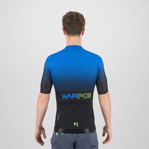 Karpos Val Viola Jersey Black/Indigo B./Green Fluo