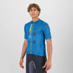 KARPOS VAL VIOLA JERSEY INDIGO B./GREEN FLUO