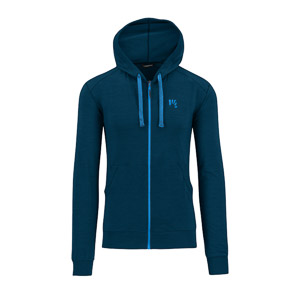 Coppolo Merino Full Zip Hoodie Gibraltar Sea