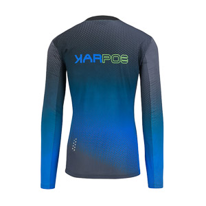 Karpos Val Di Dentro Jersey Ls Black/Indigo B./Green Fluo