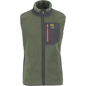 Karpos 80’S Fleece Vest Thyme/Black Sand