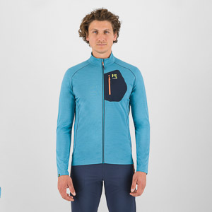 KARPOS POMEDES TECH FULL-ZIP FLEECE LARKSPUR