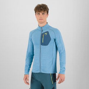 KARPOS POMEDES TECH FULL-ZIP FLEECE NIAGARA