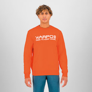KARPOS SPARVIERO SWEATSHIRT SCARLET IBIS