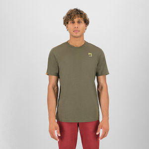 KARPOS LOMA COTTON T-SHIRT GRAPE LEAF/ LOGO PRINT