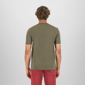 KARPOS LOMA COTTON T-SHIRT GRAPE LEAF/ LOGO PRINT