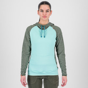 Karpos Camoscio W Hoodie Aqua Ski/Thyme