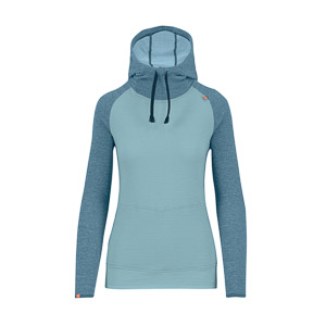 Karpos Camoscio W Hoodie Sterling Blue/Spring Lake