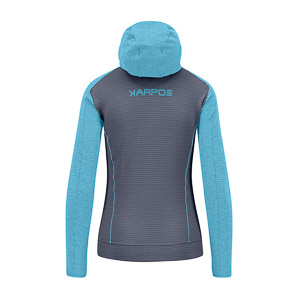 KARPOS AMBRIZZOLA W FULL-ZIP HOODIE OMBRE BLUE/BACHELOR B.