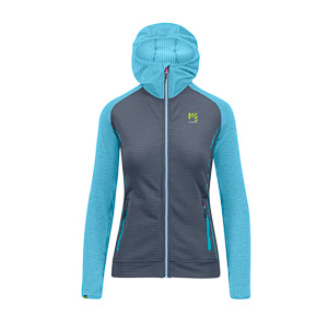 KARPOS AMBRIZZOLA W FULL-ZIP HOODIE OMBRE BLUE/BACHELOR B.