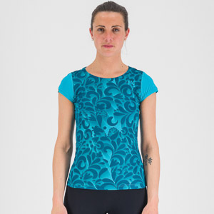 Karpos Loma Print W Jersey Bluebird/Moroccan Blue