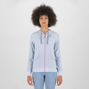 KARPOS COPPOLO MERINO W FULL ZIP HOODIE MIST/BLOOM