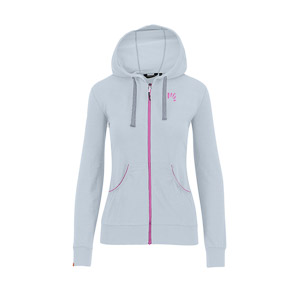 KARPOS COPPOLO MERINO W FULL ZIP HOODIE MIST/BLOOM