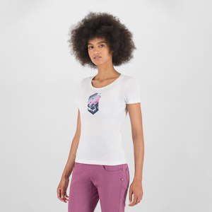 KARPOS VALLEY W T-SHIRT BRIGHT WHITE/BLOOM